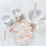 ENSEMBLE DE VAISSELLE DE TABLE INCASSABLE DE 50 PIÉCES