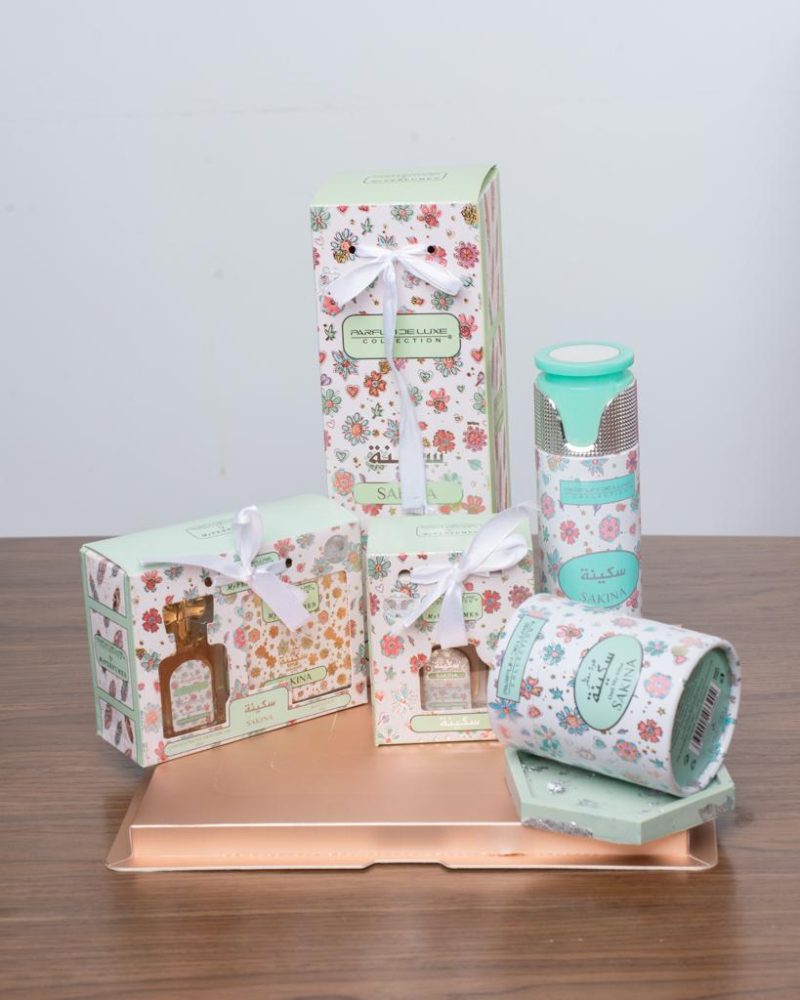 PACK -  Parfum de chambre + parfum de corp + huile de corp + encens